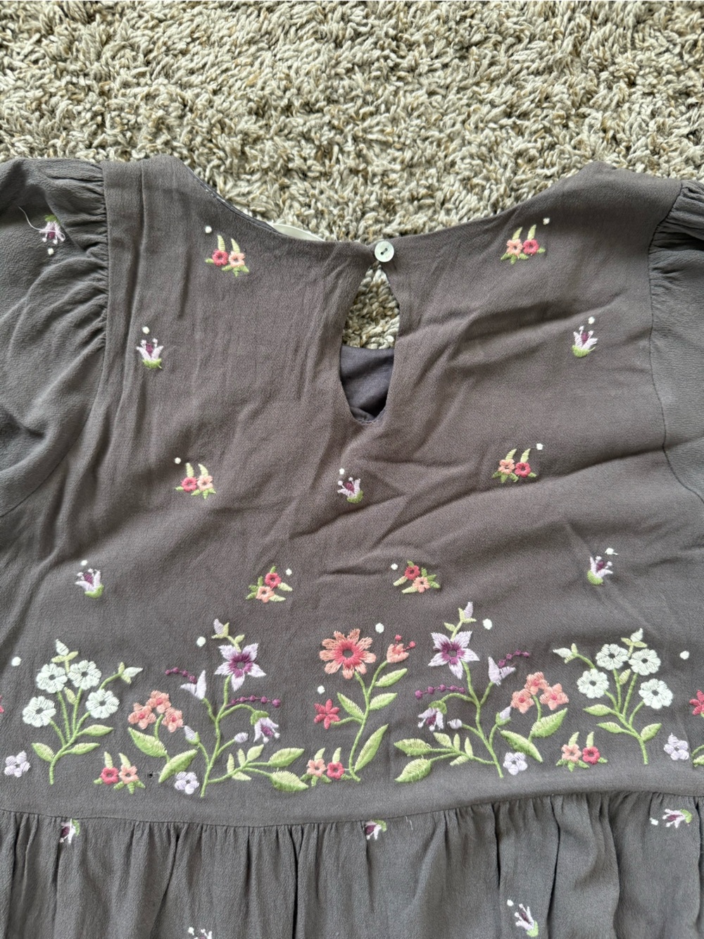 Embroidered Floral Maxi Dress - Picture 11 of 15